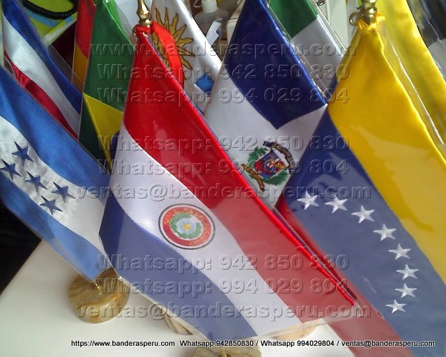 Confeccion banderas para escritorio de paises